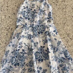 Polo by Ralph Lauren Blue Floral Dress